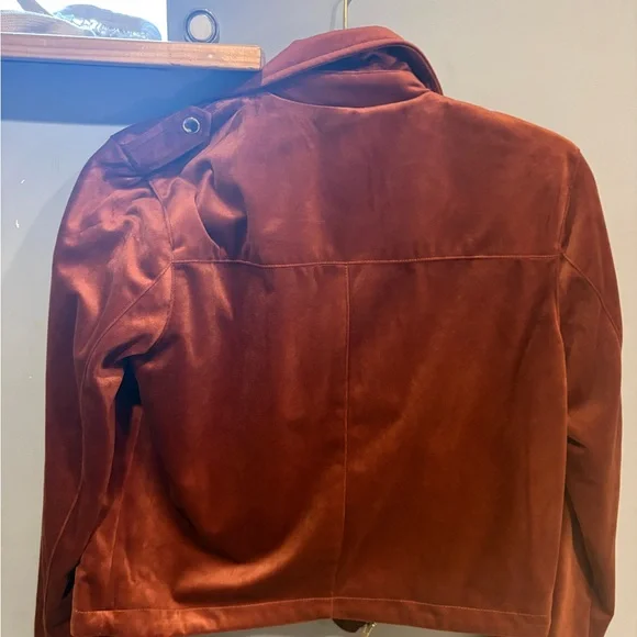 LC Lauren Conrad Rich Copper Velvet Blazer - Picture 2 of 2